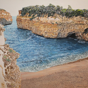 Painting of Loch Ard Gorge