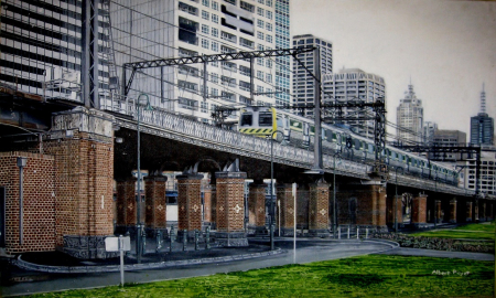 Overhead train line